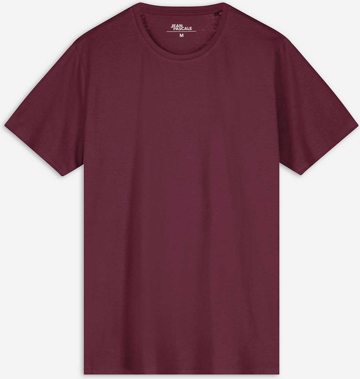 T-Shirt - einfarbig - dunkelrot