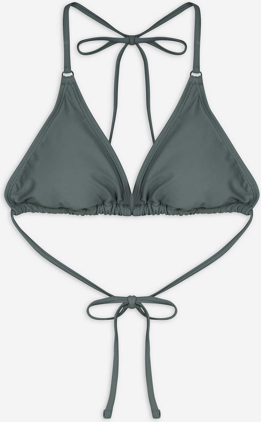 Bikinitop - einfarbig - dunkelgrün