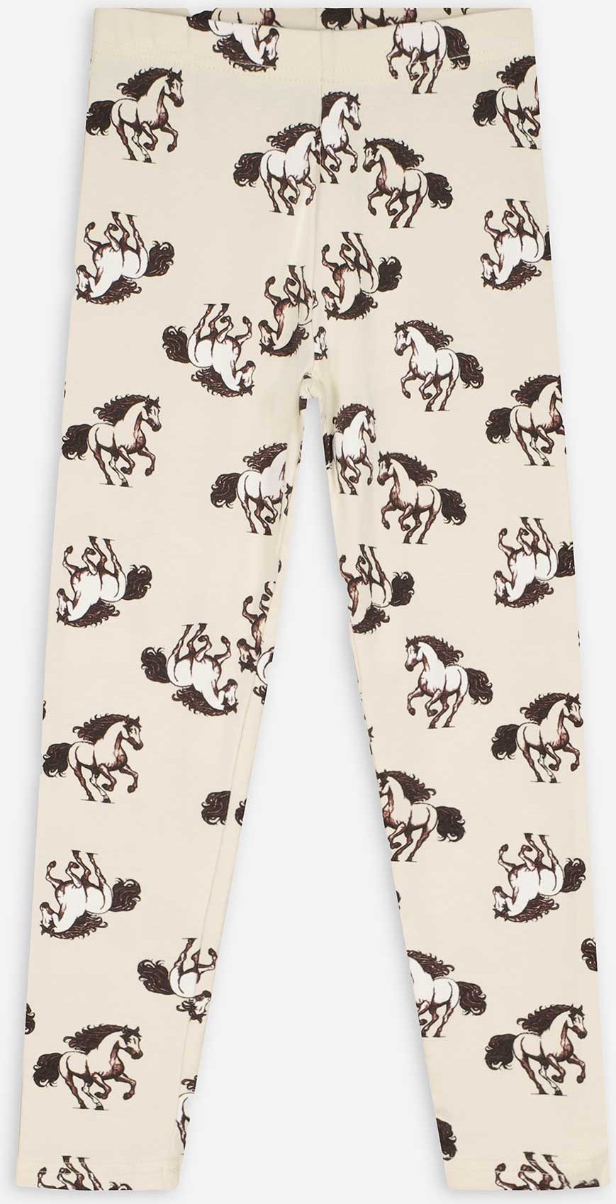 Leggings - Allover-Print - beige
