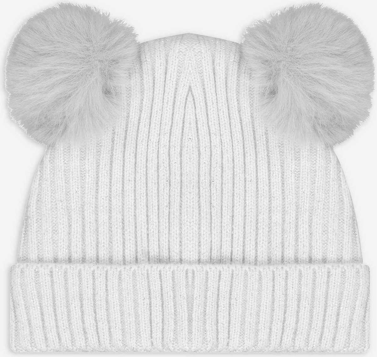 Mütze - Fleecefutter - hellgrau