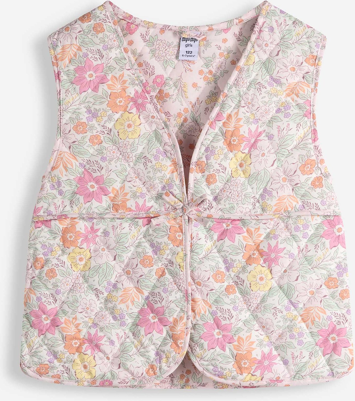 Weste - Allover-Muster - weiß