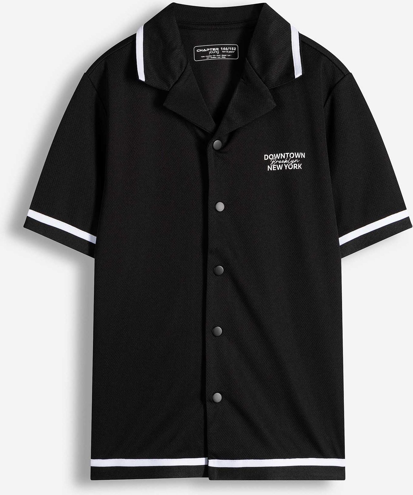 Hemd - Mesh - schwarz