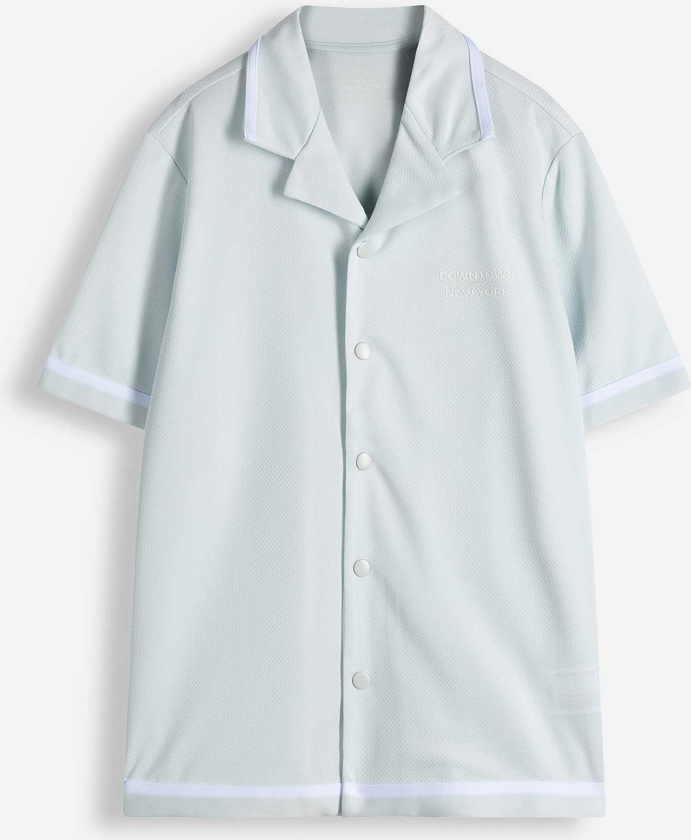 Hemd - Mesh - hellblau