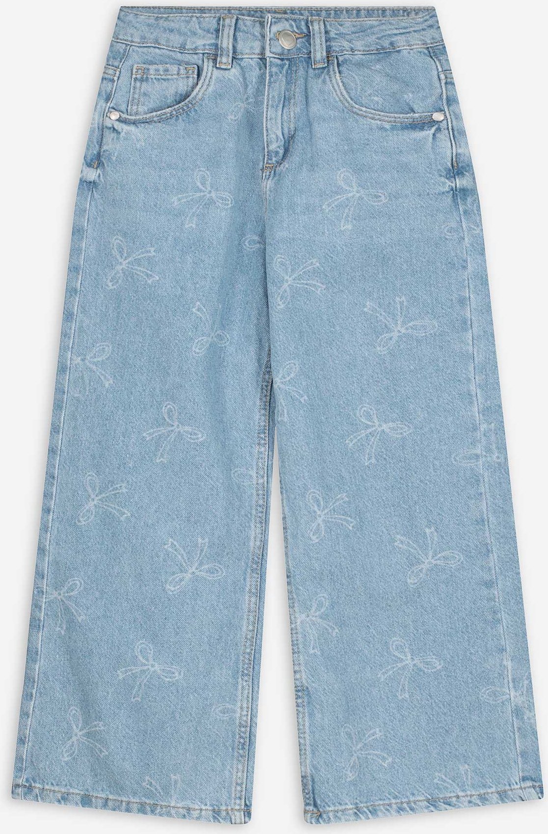 Jeans - Laserprint - hellblau