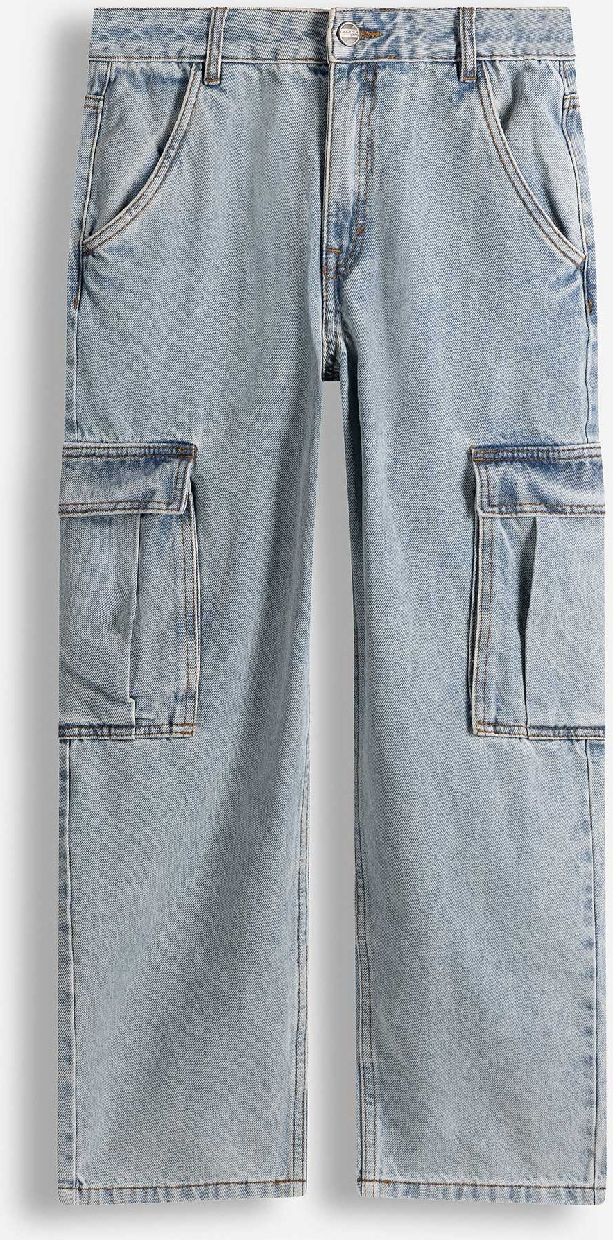 Cargohose - Baggy Fit - hellblau