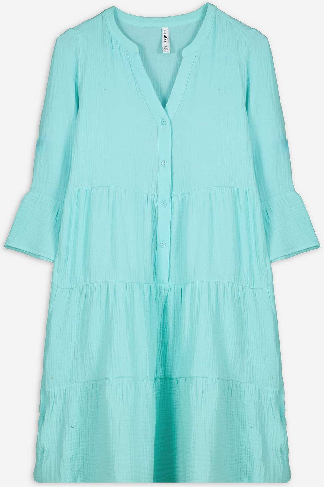 Kleid - A-Shape - türkis