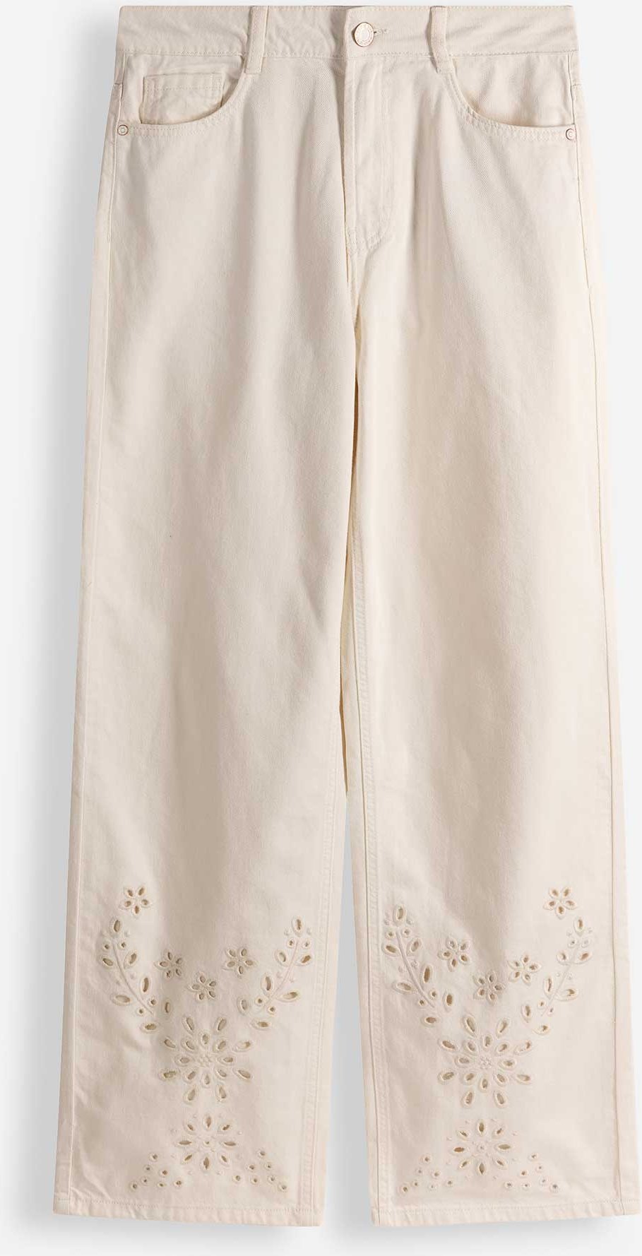 Hose - Straight Fit - weiß