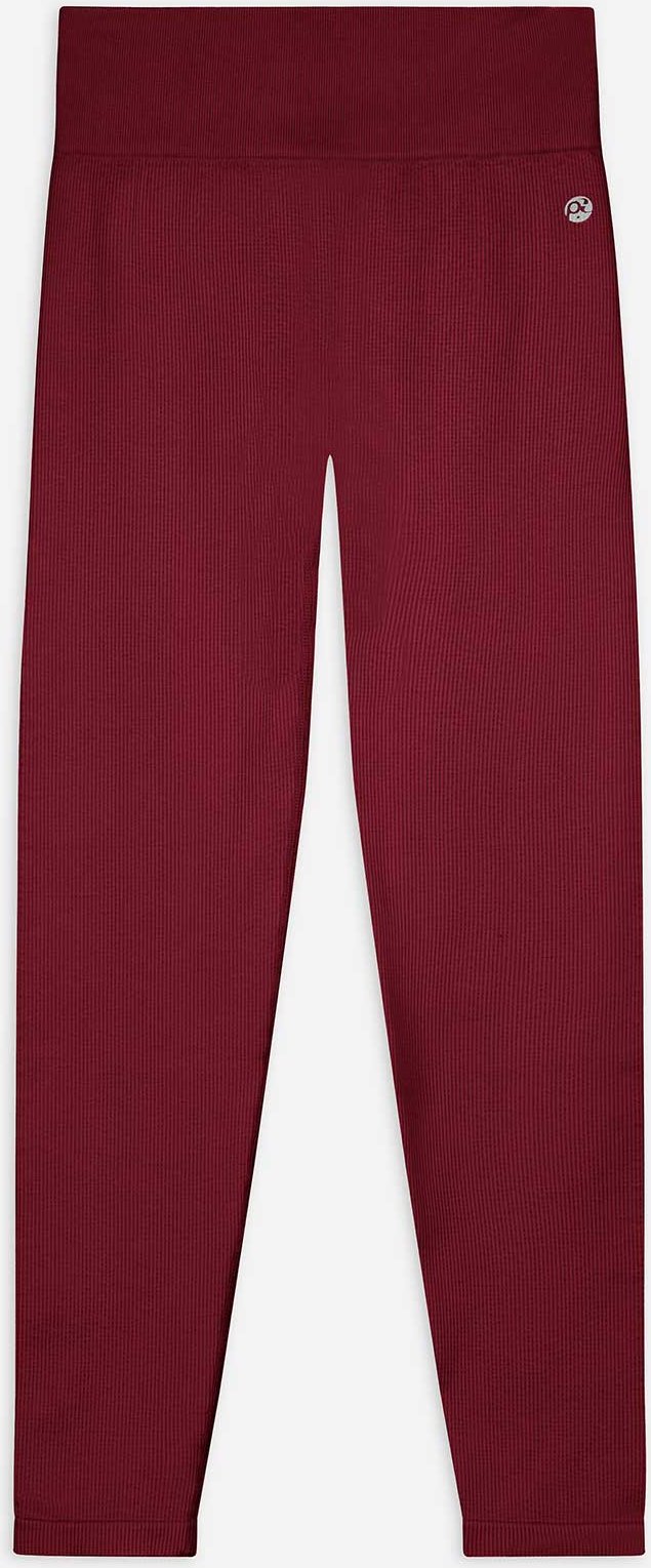 Thumbnail - Leggings - Rippenstruktur - dunkelrot