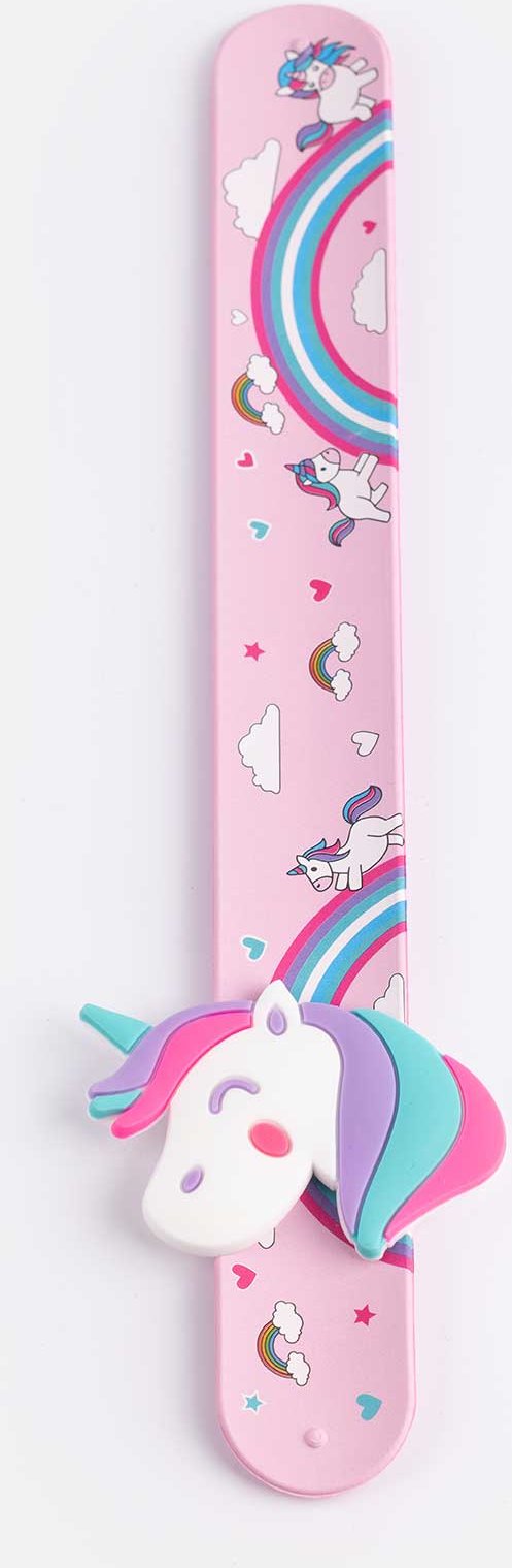 Slap-Armband - Einhorn - rosa
