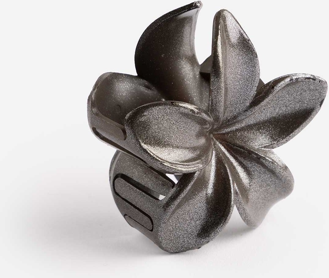 Haarklammer - einfarbig - hellgrau