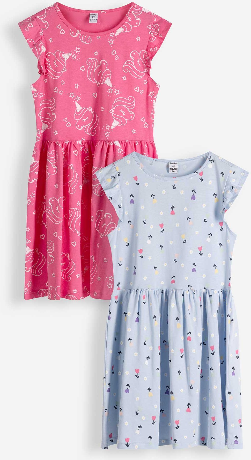 Kleid - 2er Pack - hellblau