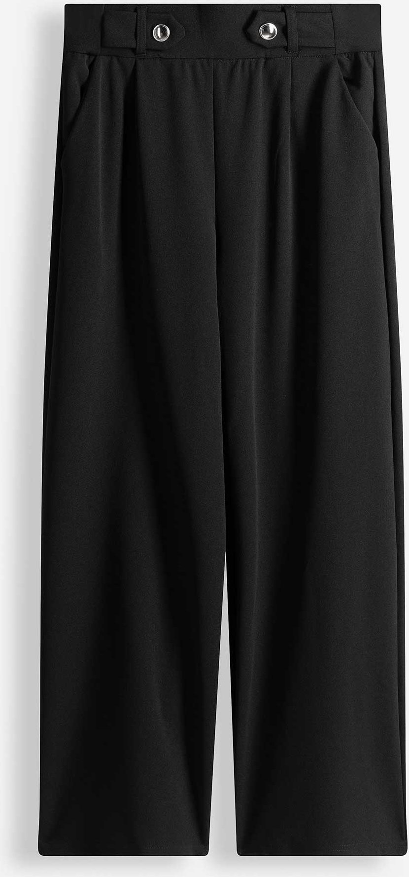 Culotte - Webstoff - schwarz