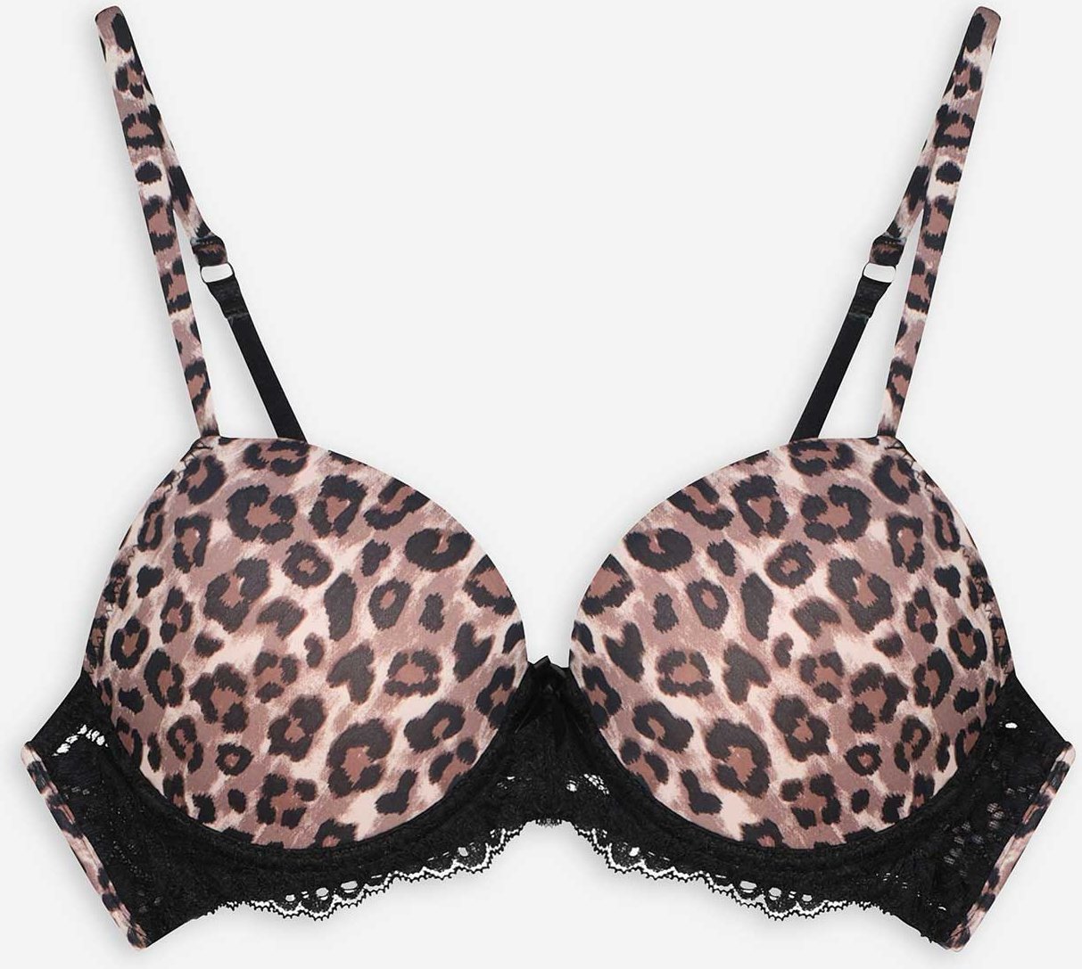 Push-Up-BH - Leopardenmuster - beige