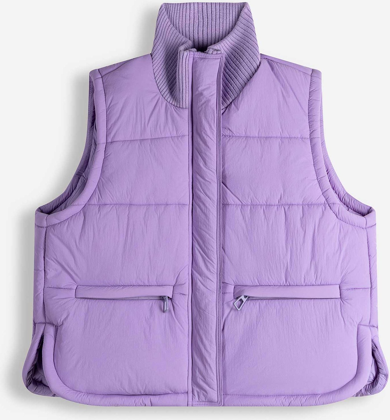 Steppweste - Cropped - lila