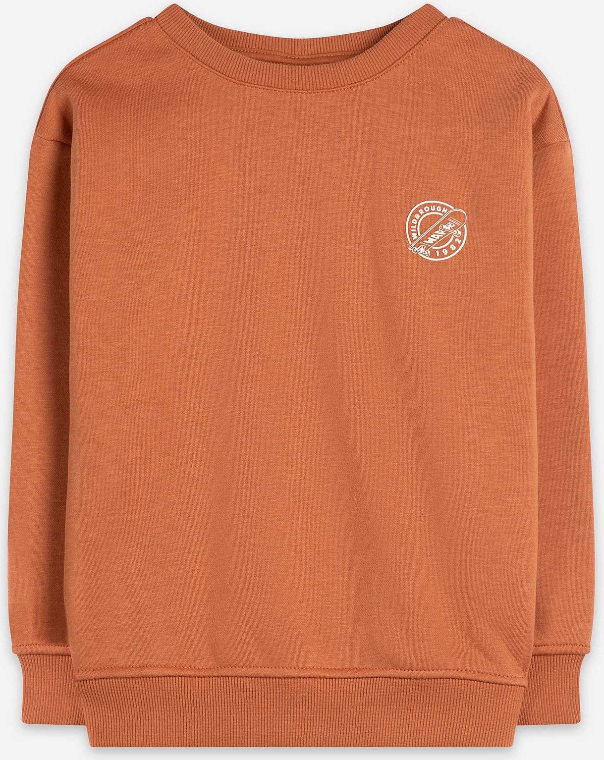 Sweatshirt - Print - hellbraun