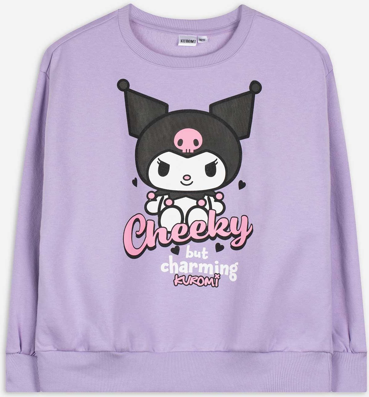 Sweatshirt - Frontprint - lila