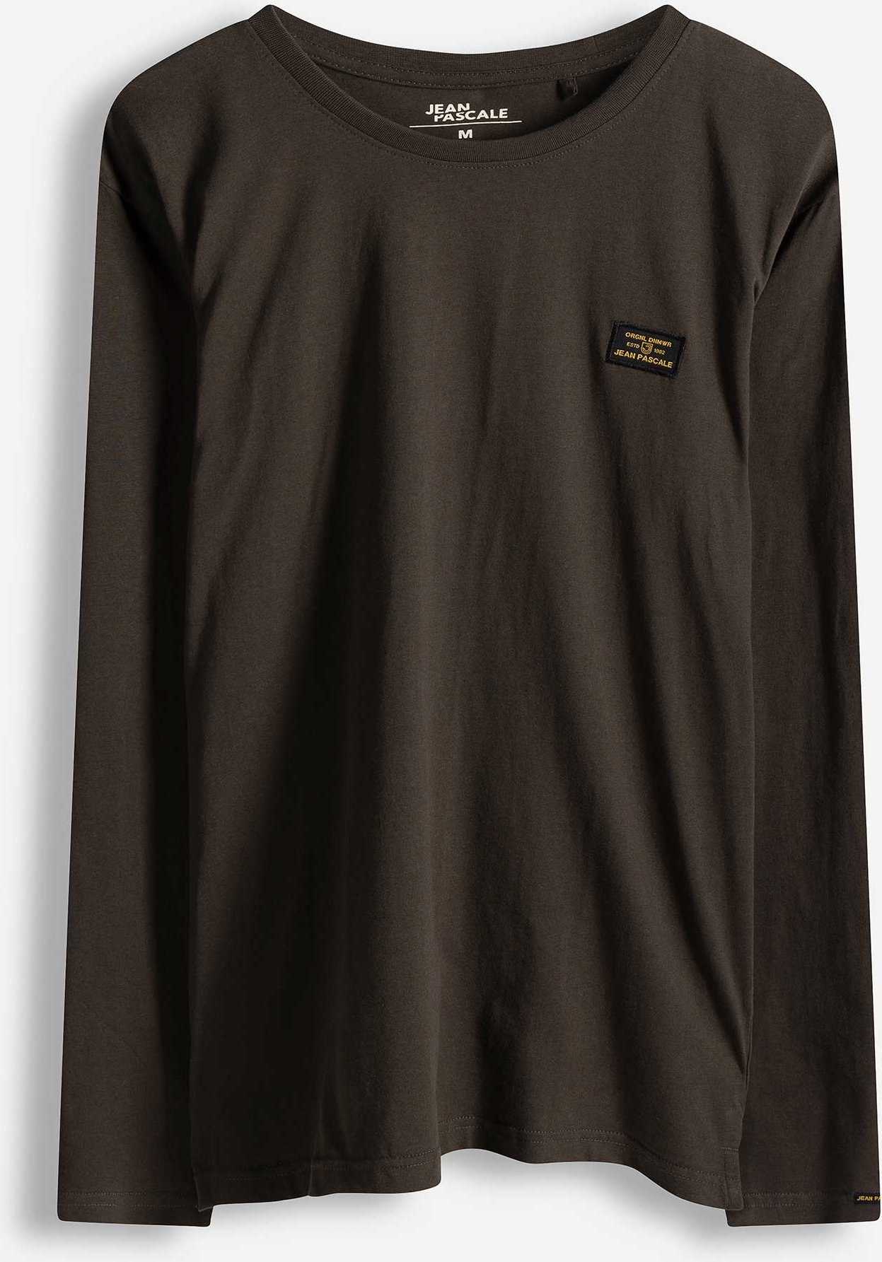 Langarmshirt - einfarbig - dunkelgrün