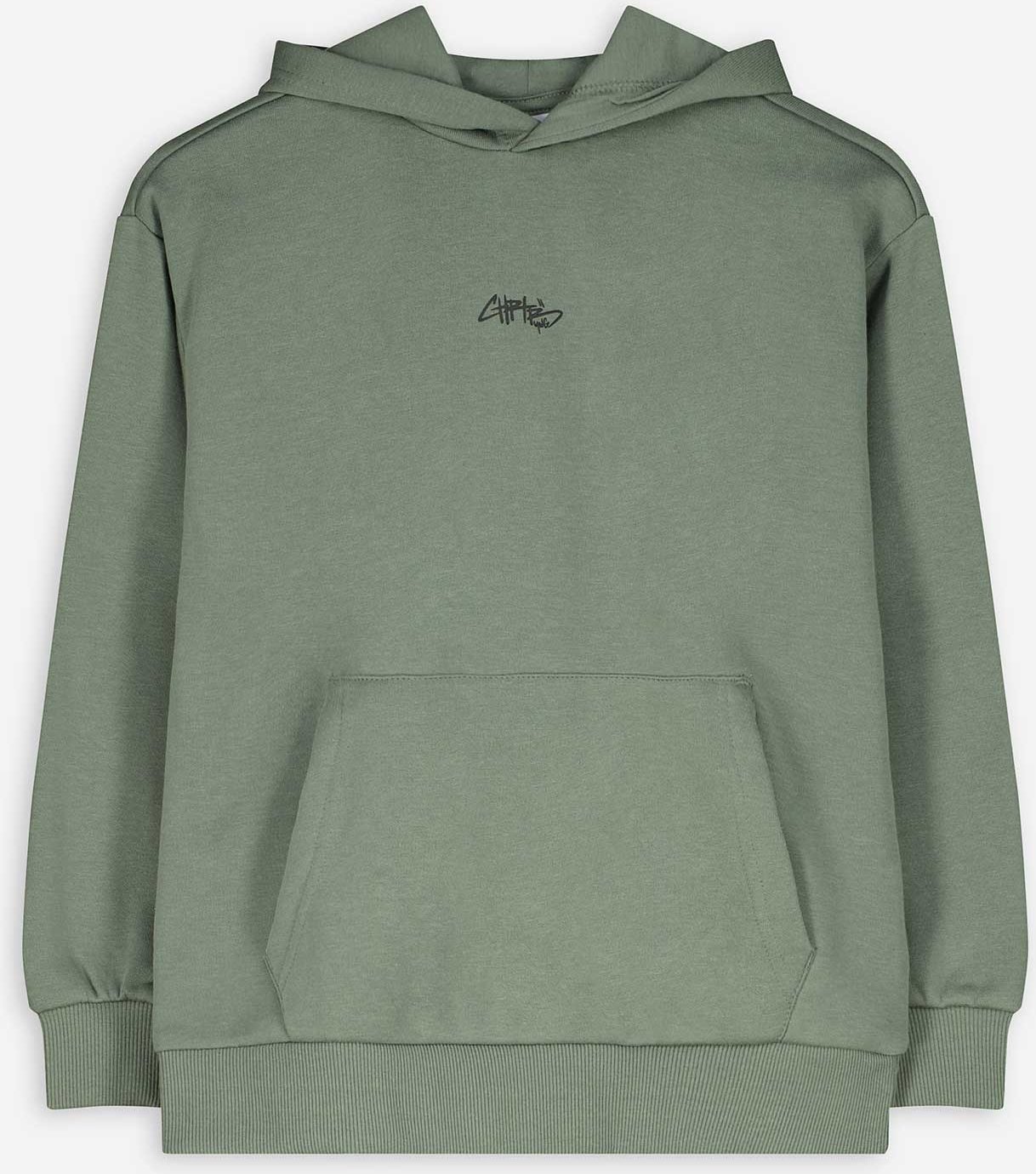 Thumbnail - Hoodie - Oversized Fit - dunkelgrün
