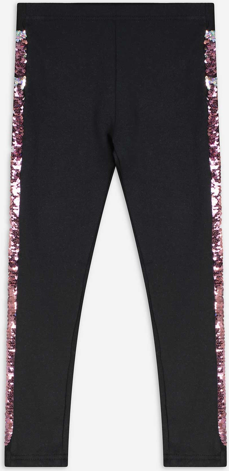 Leggings - Paillettenbesatz - schwarz
