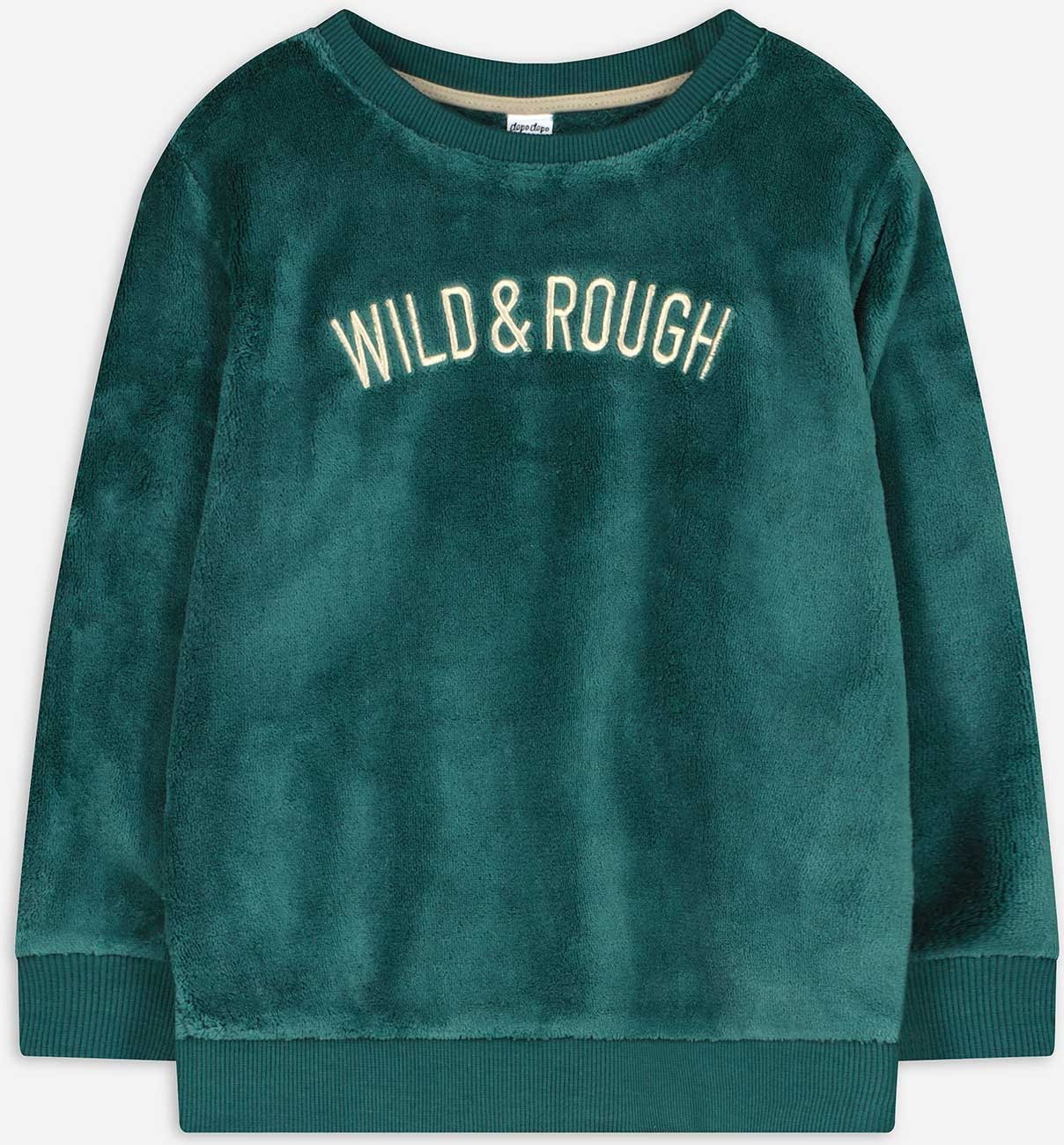 Sweatshirt - Stickerei - dunkelgrün