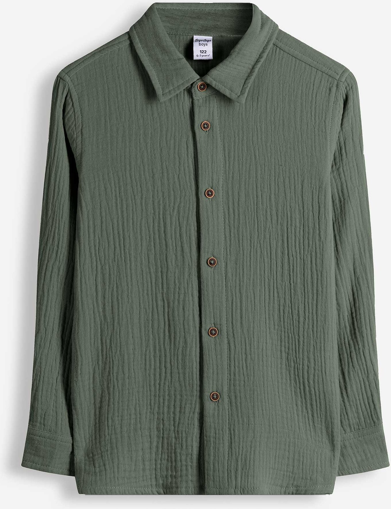 Hemd - Musselin - grün