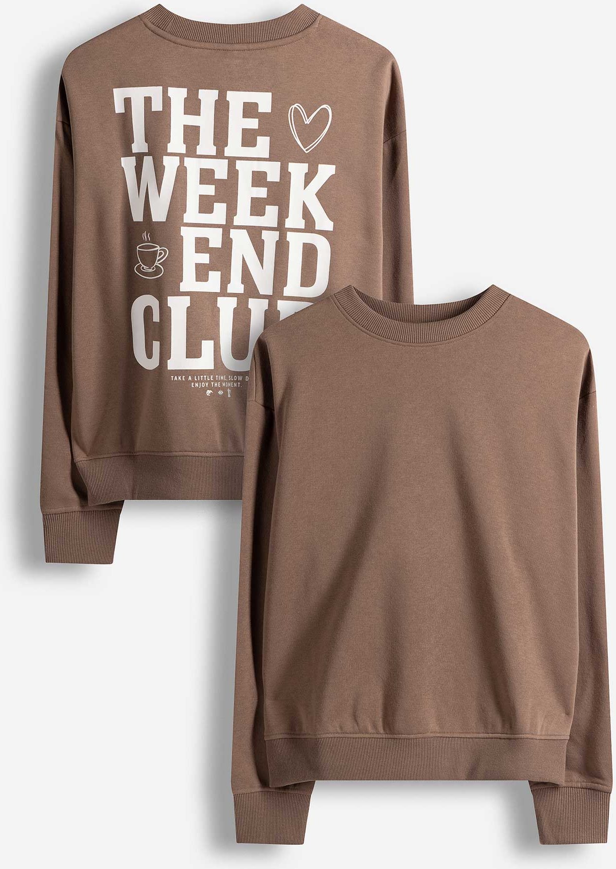 Sweatshirt - Print - braun