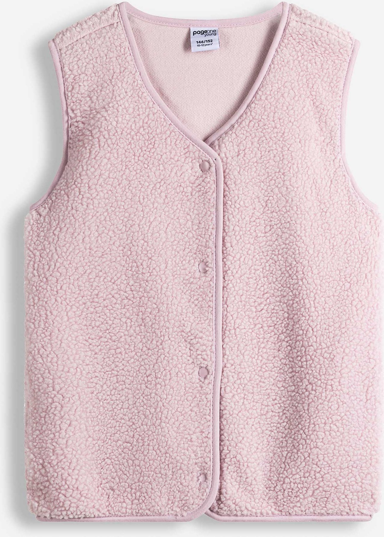 Weste - Teddyfell - lila