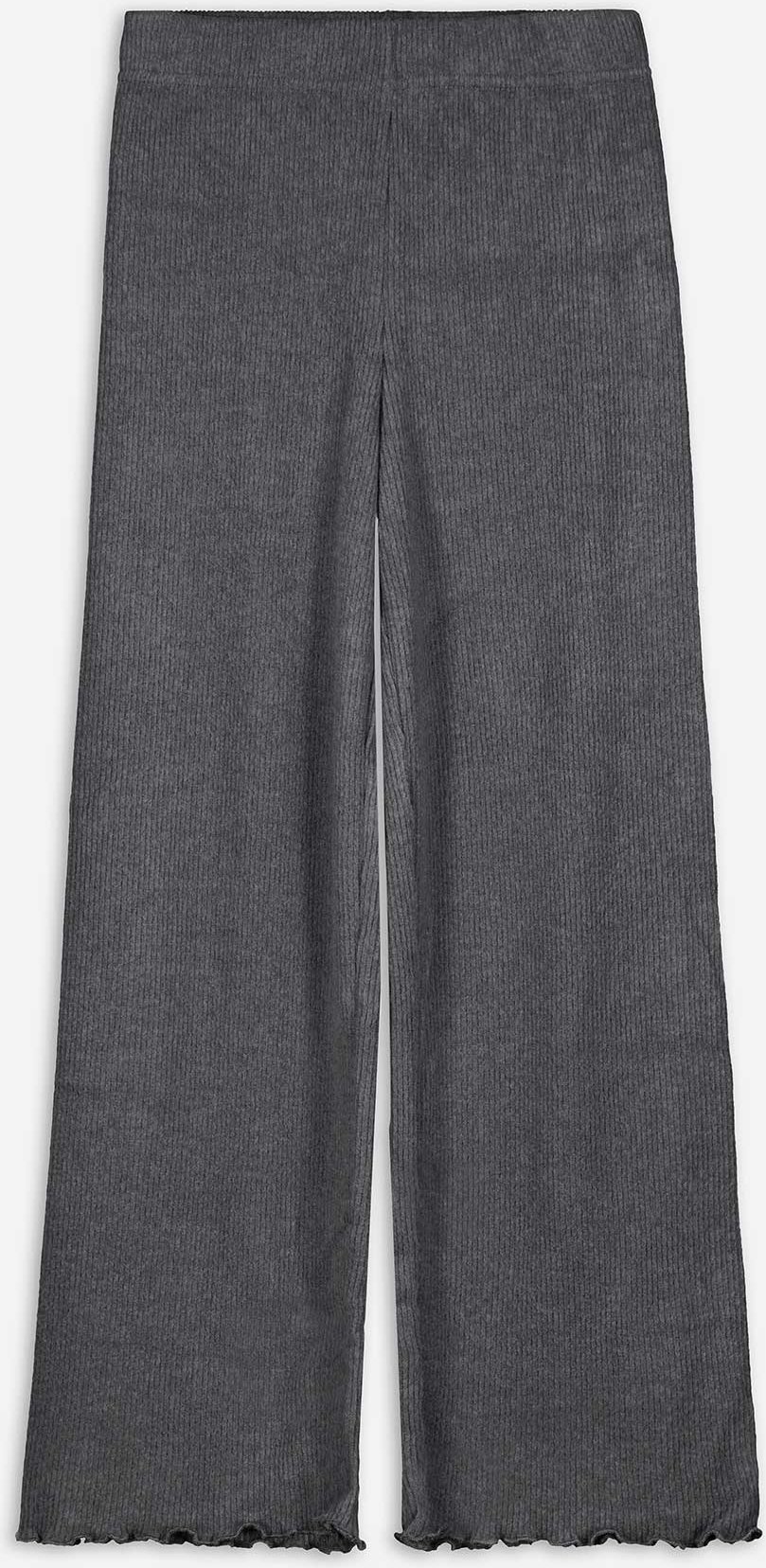 Palazzohose - Rippenstruktur - dunkelgrau