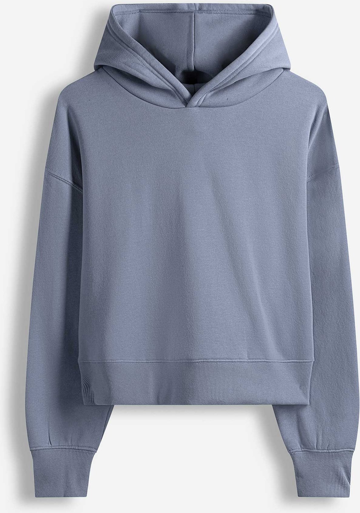 Hoodie - einfarbig - blau