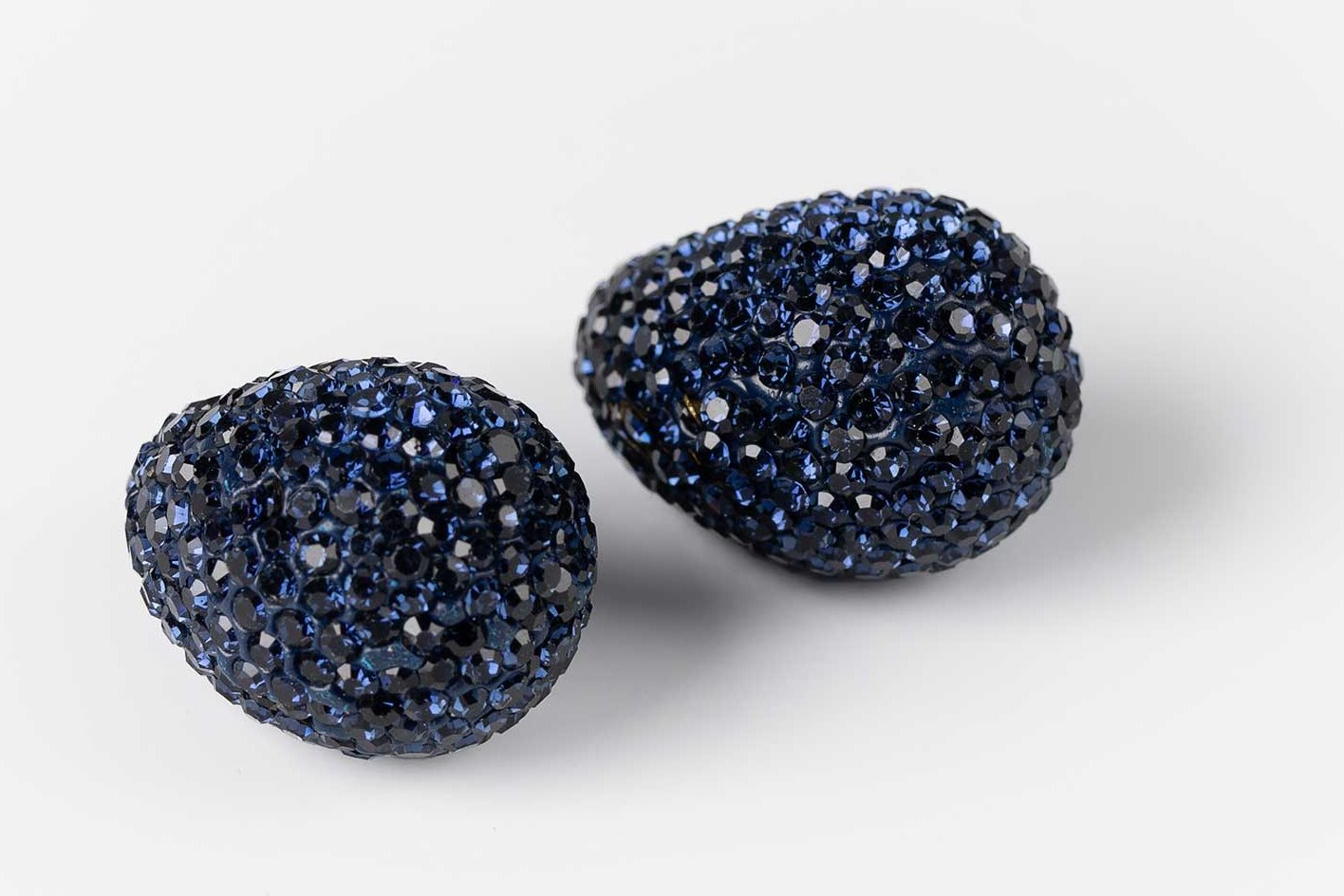 Ohrringe - Ziersteine - dunkelblau