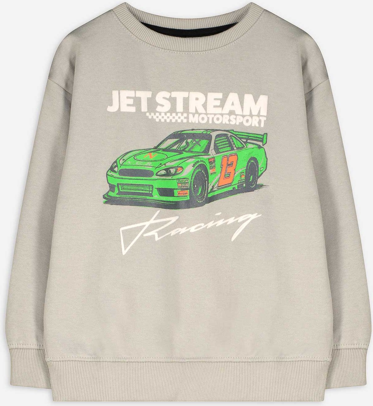 Sweatshirt - Print - grau