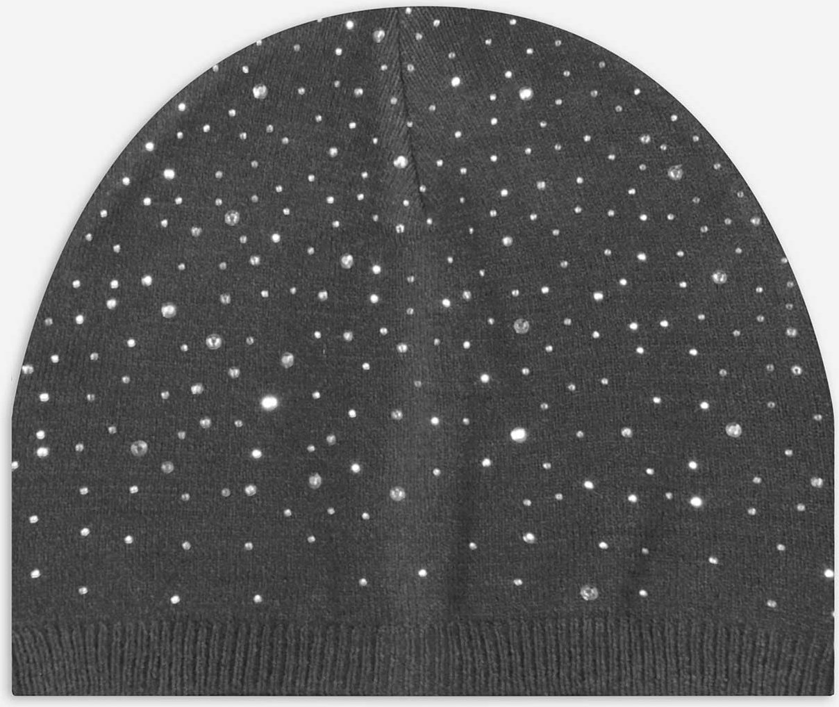 Thumbnail - Beanie - Ziersteine - dunkelgrau