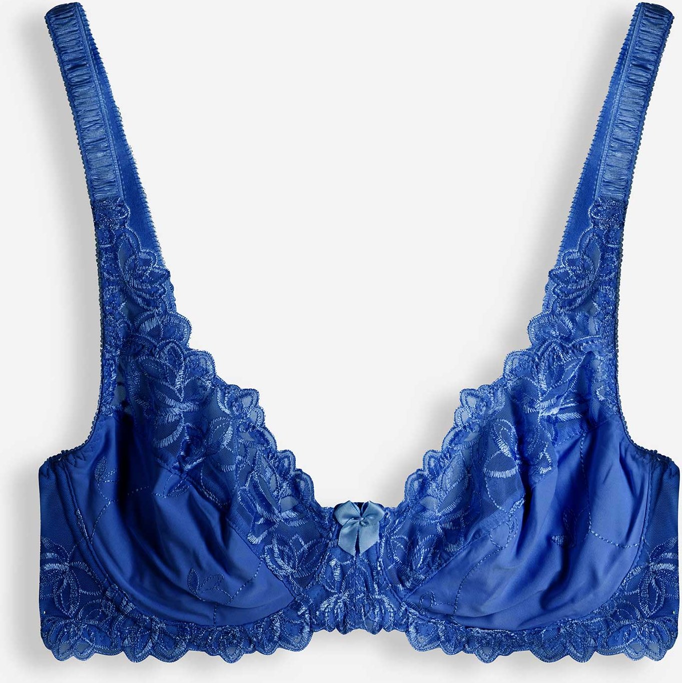 T-Shirt-BH - Stickereien - dunkelblau