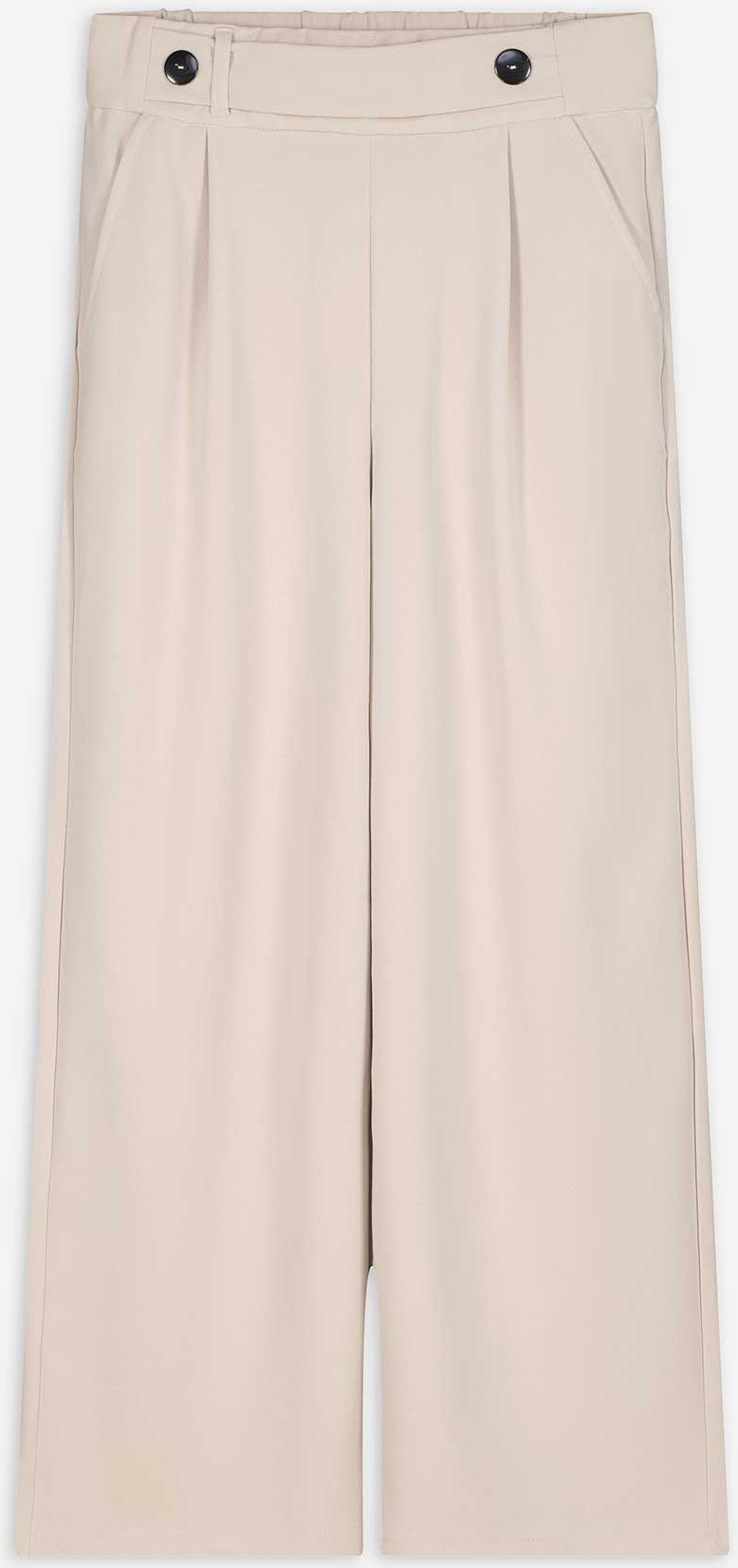 Hose - Elastischer Verschluss - beige