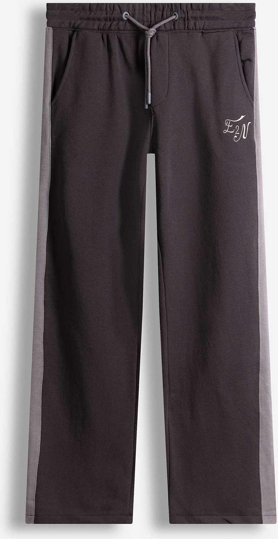 Jogginghose - Kontraststreifen - dunkelgrau