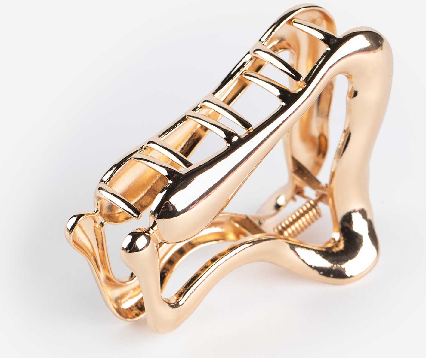 Haarklammer - einfarbig - goldfarben