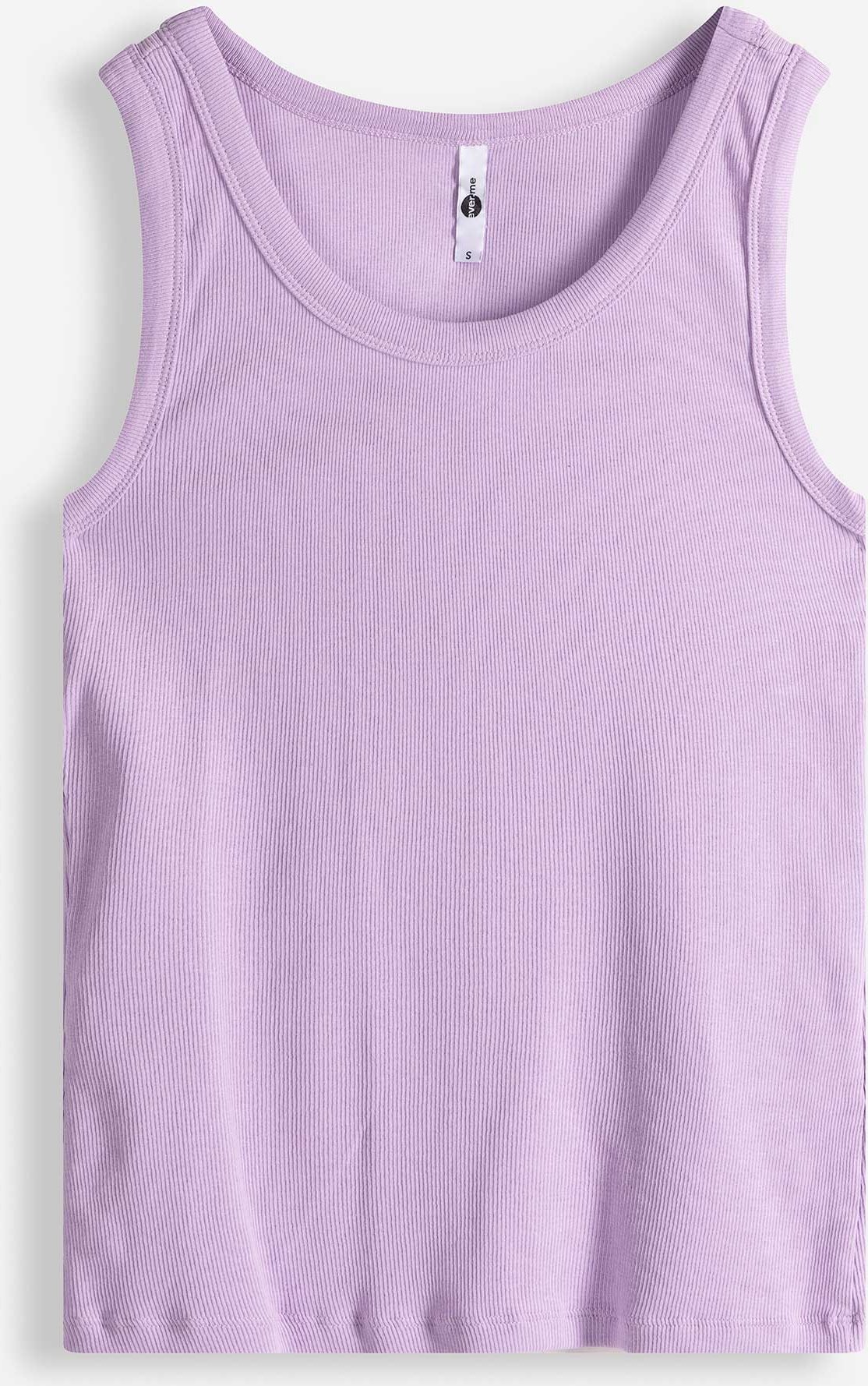 Top - Rippenstruktur - lila