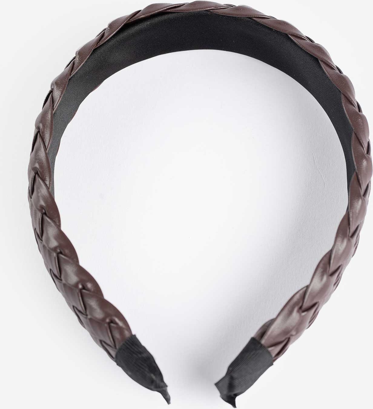 Haarschmuck - Lederoptik - dunkelbraun
