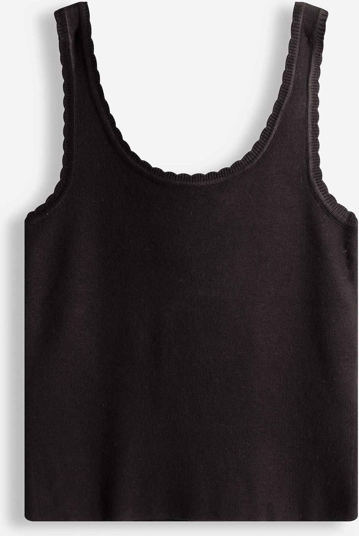 Stricktop - Viskose-Mix - schwarz