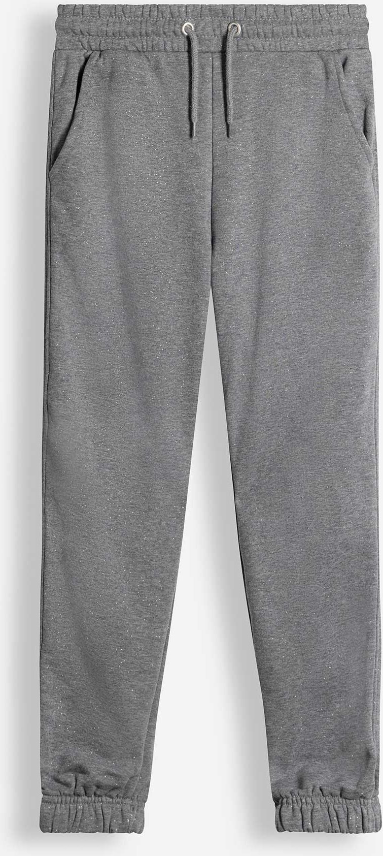 Jogginghose - Glitzerprint - grau