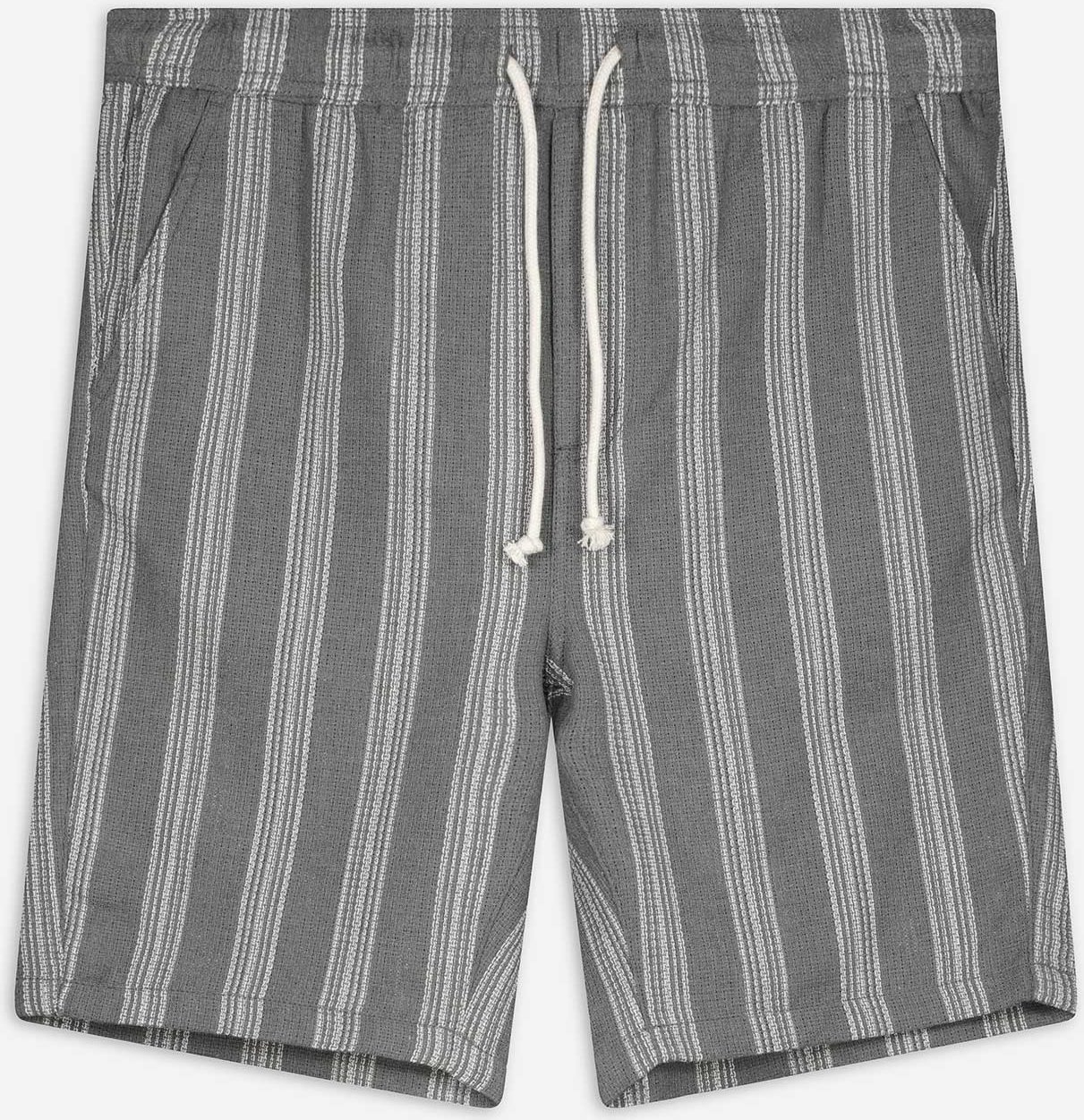 Shorts - Streifen - grün