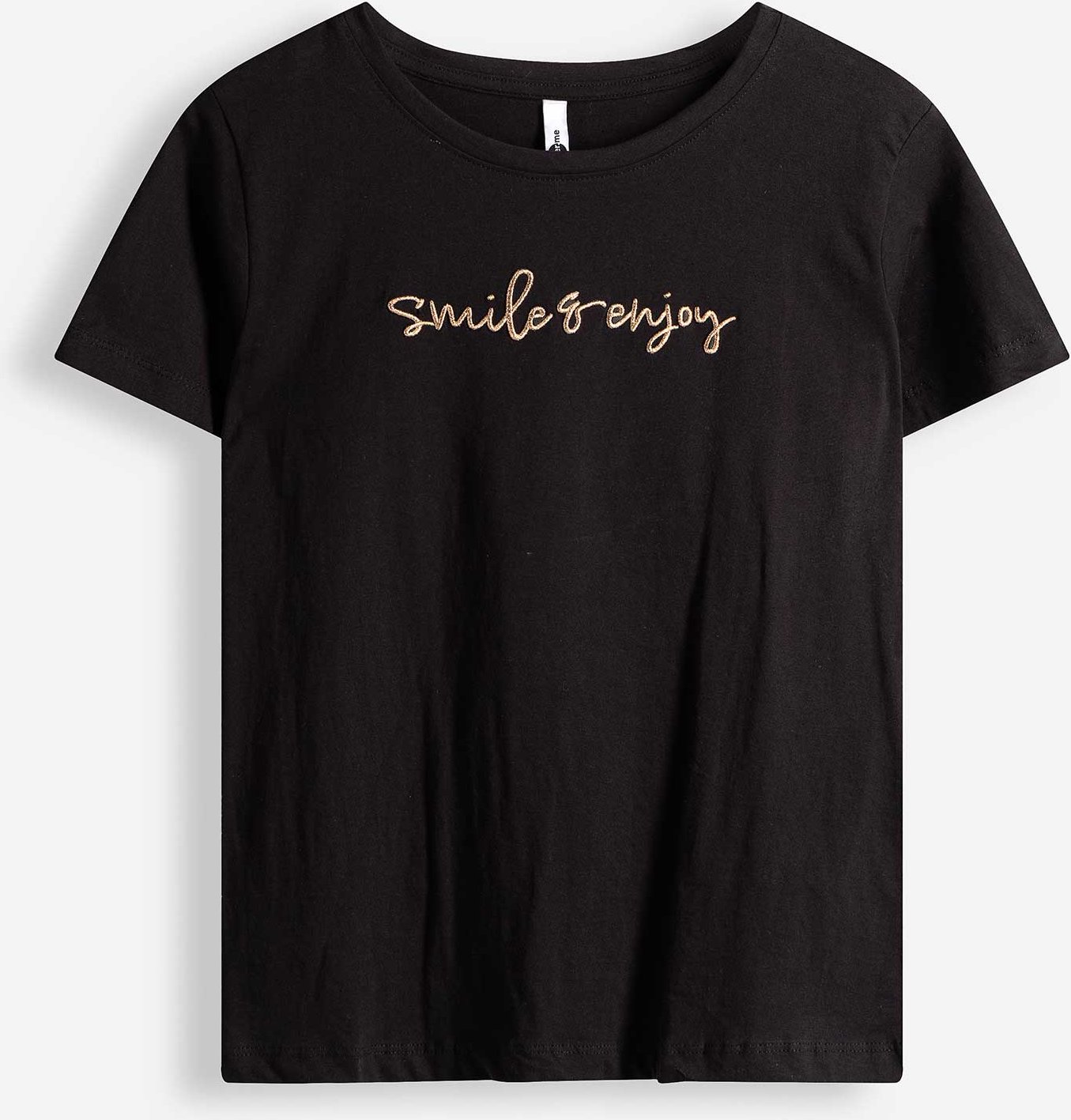 T-Shirt - Stickereien - schwarz