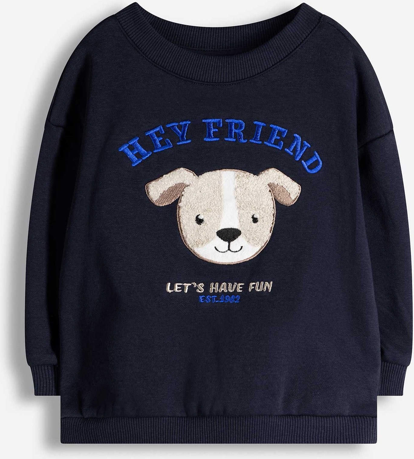 Sweatshirt - Applikation - dunkelblau