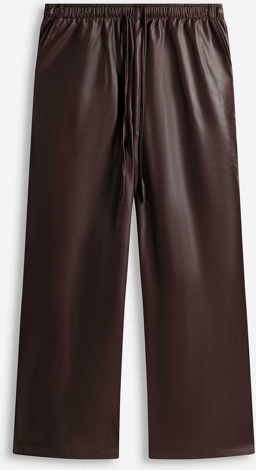 Hose - Kunstleder - dunkelrot