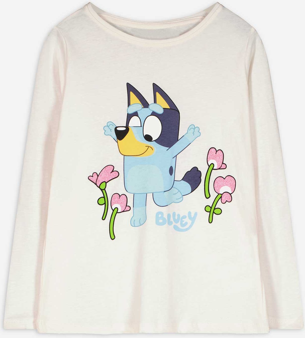 Langarmshirt - Bluey - weiß