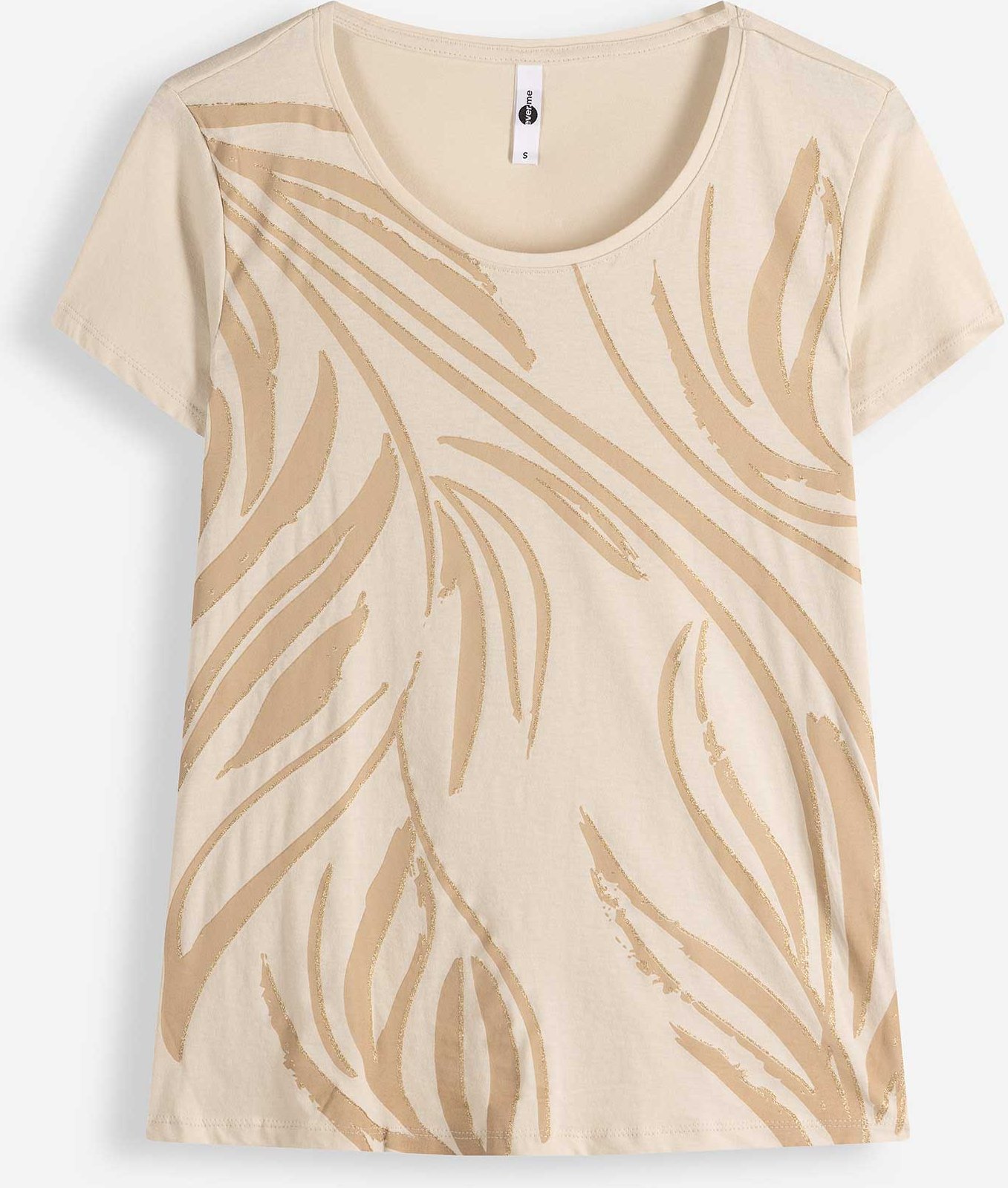 T-Shirt - Allover-Muster - weiß