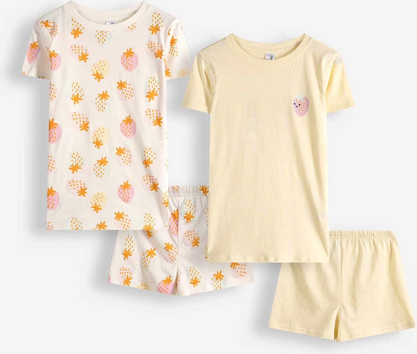 Pyjama Set aus Shirt und Shorts - 2er-Pack - bronzefarben