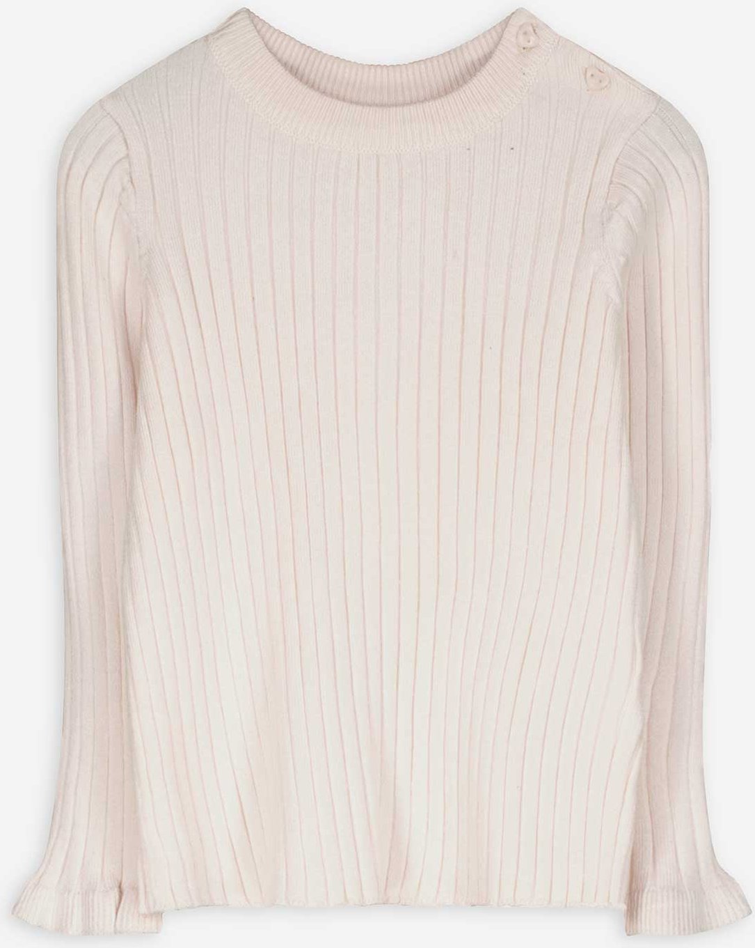 Pullover - Rippenstruktur - rosa