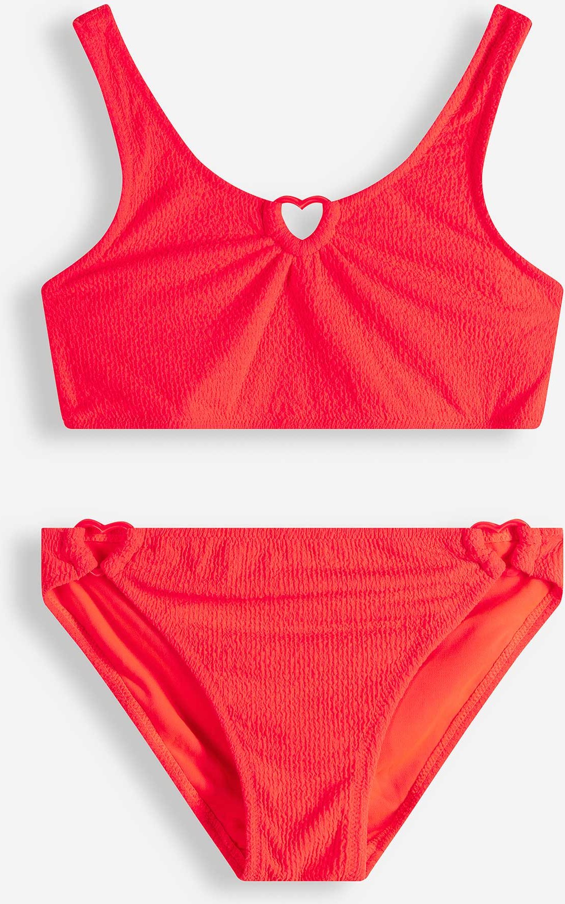 Set aus Bikinitop und Bikinislip - hellrot