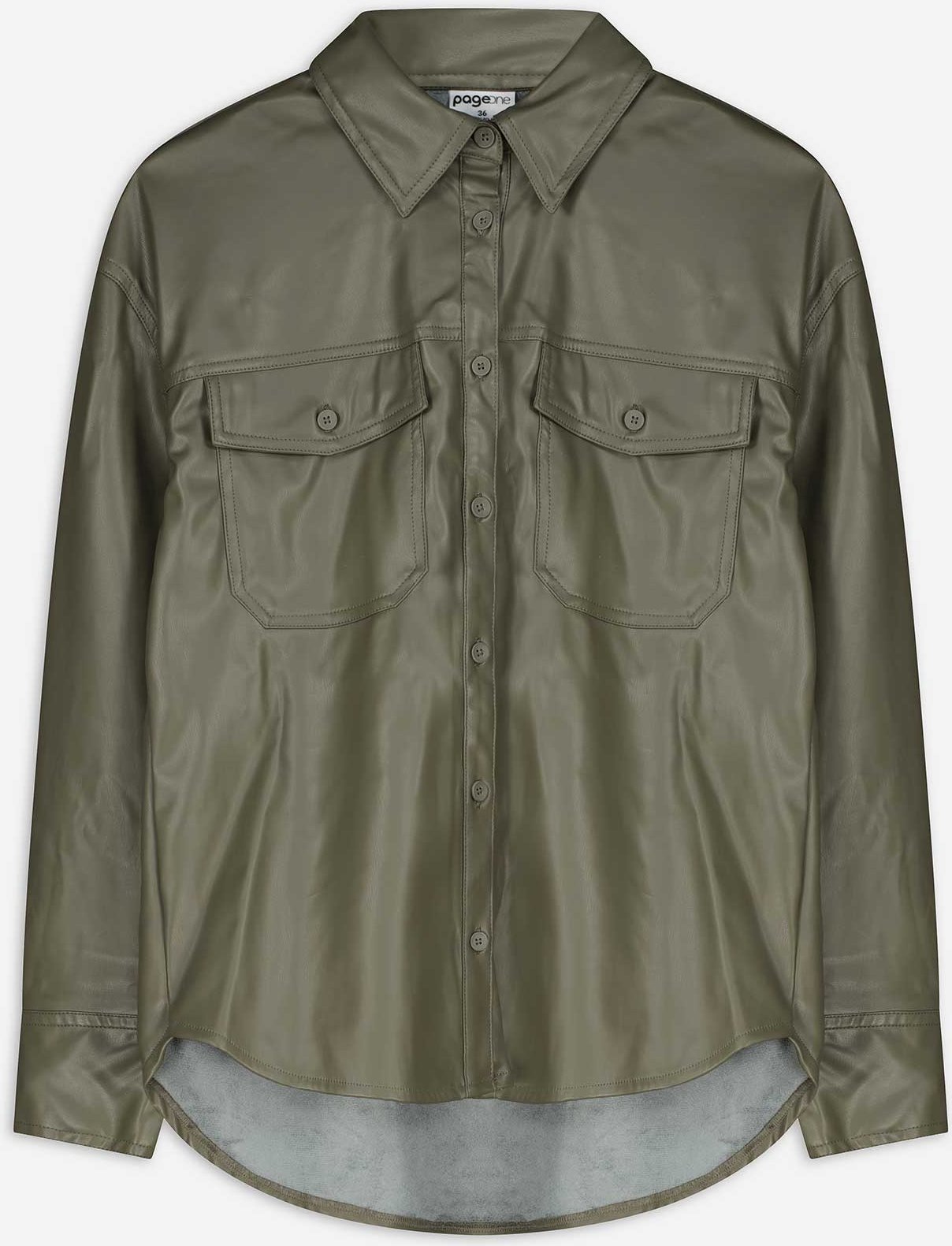 Hemdjacke - PU - dunkelgrün